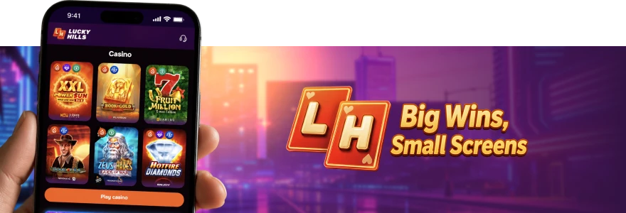 LuckyHills Casino app